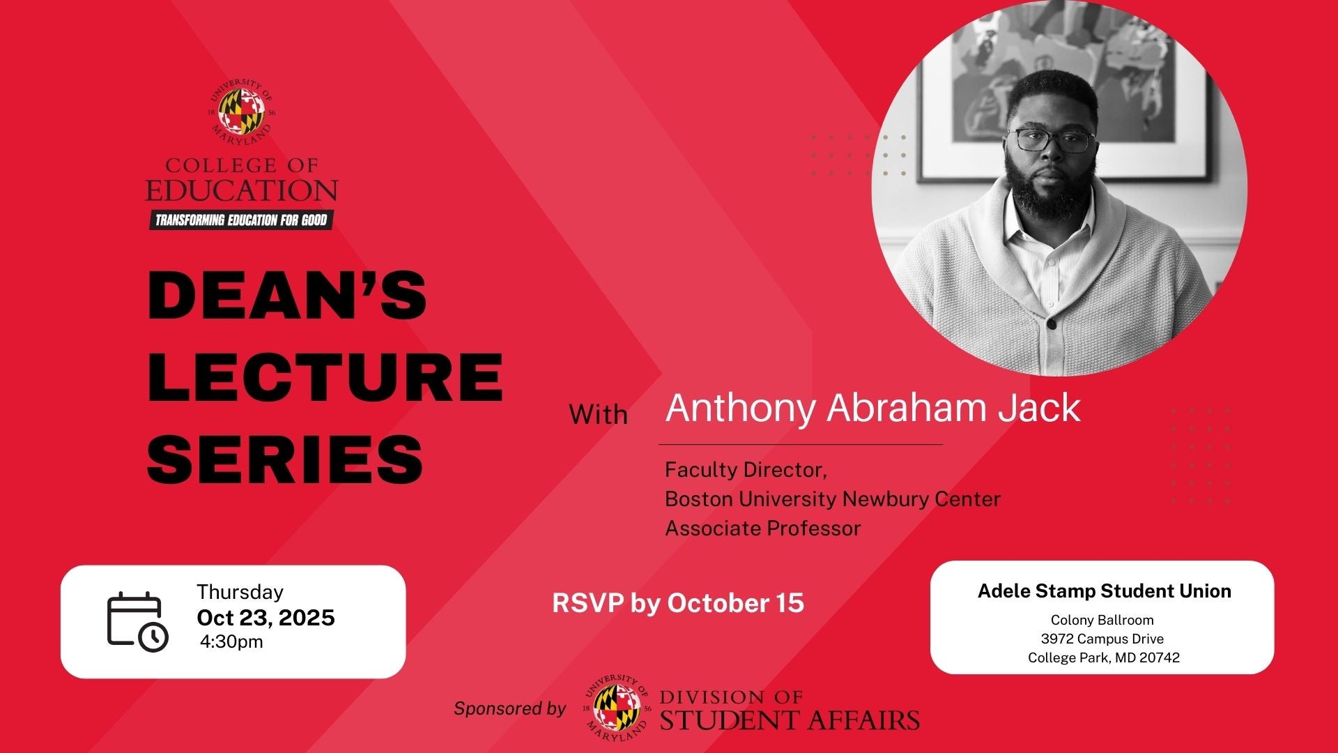 dean's lecture promo