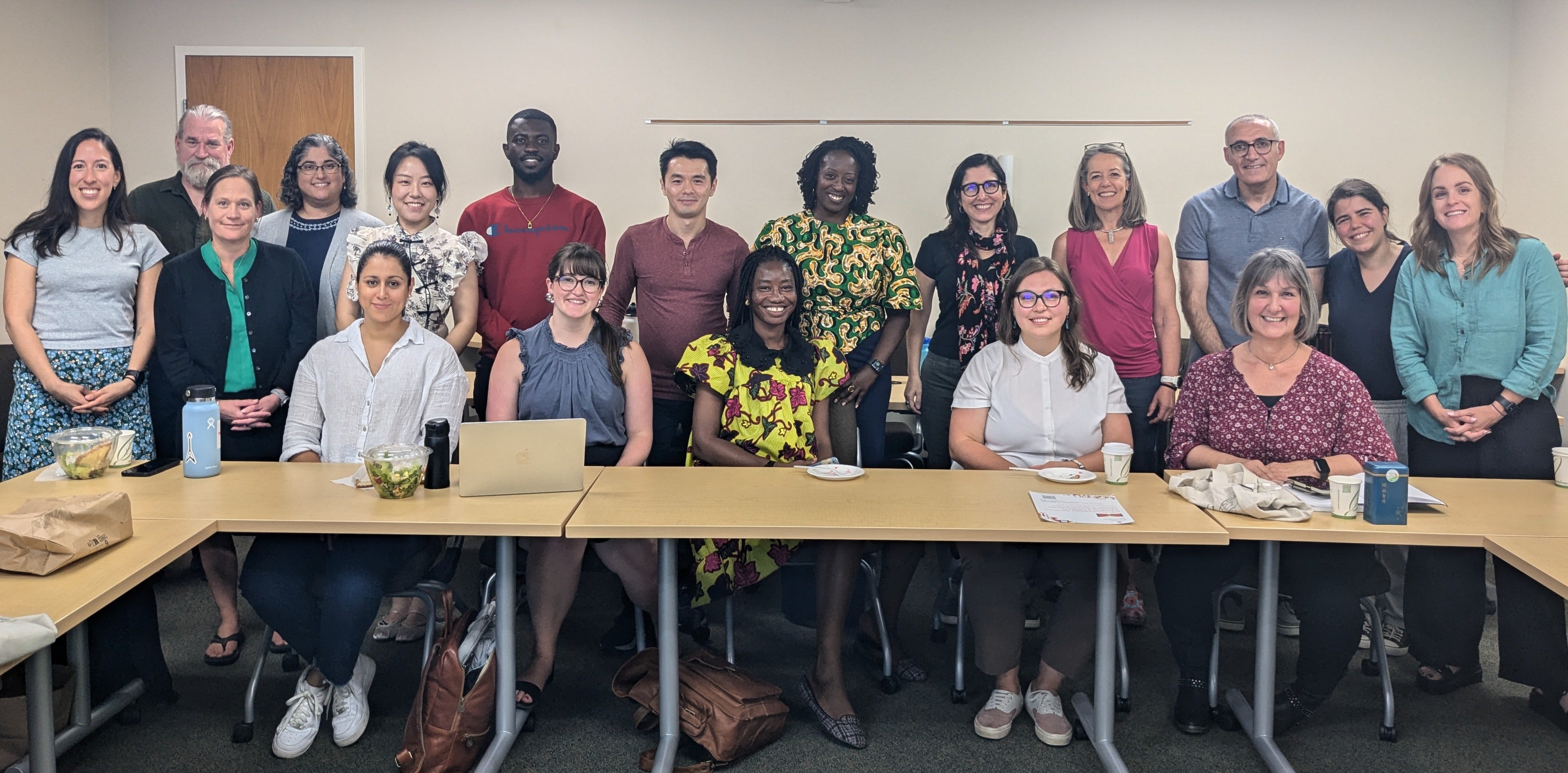 A group photo of MRC-affiliated ALLE doctoral students and faculty on Welcome Day