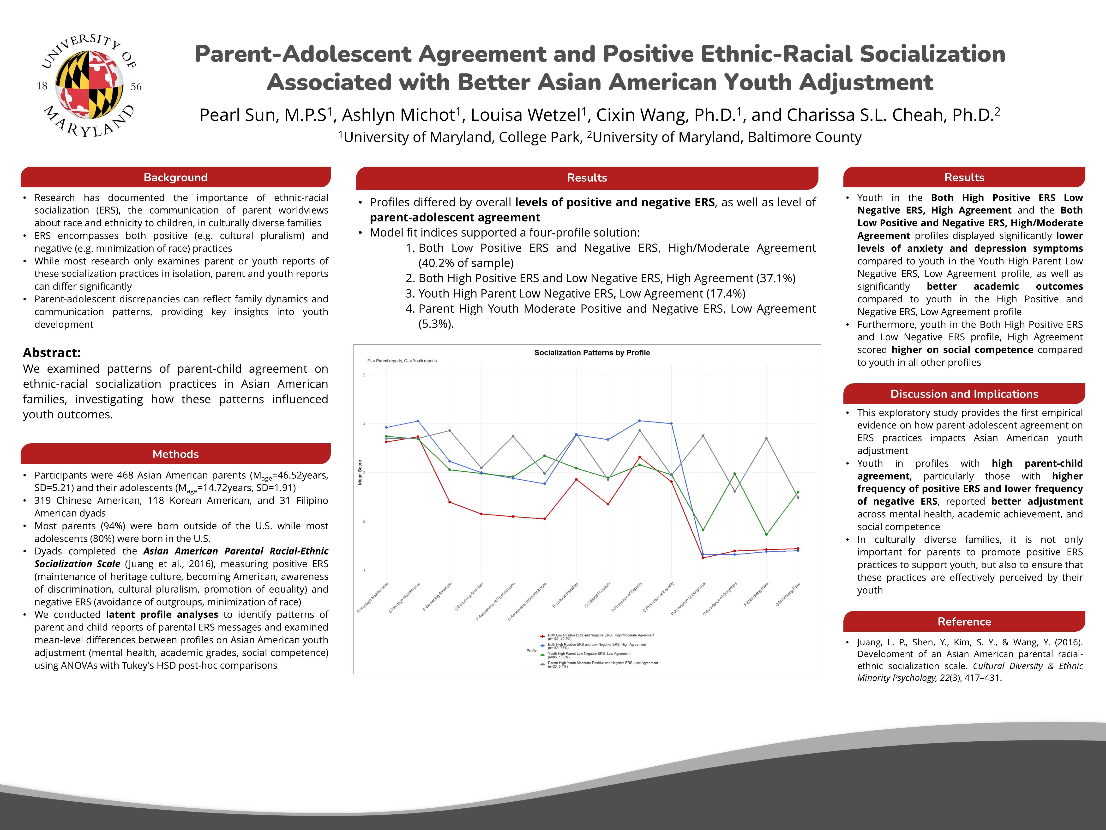 Parent-Child Agreement and Positive Ethnic-Racial Socialization Associated with Better Asian American Youth Adjustment