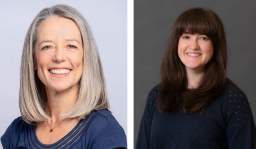 Headshots of Dr. Megan Madigan Peercy and Jessica Crawford