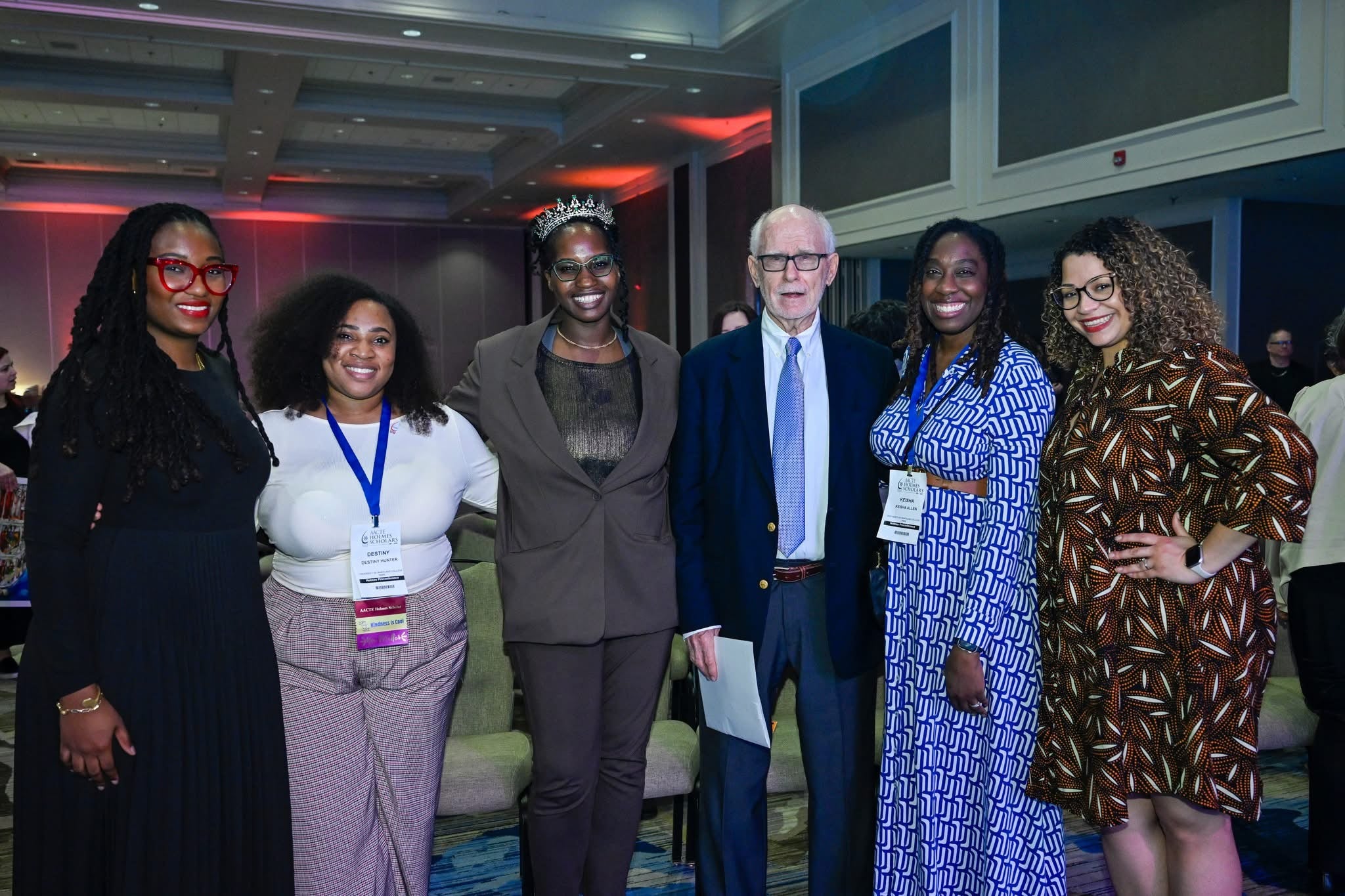The UMD College of Education Holmes Scholars team with David Imig, UMD professor of practice emeritus and AACTE president from 1980 to 2005, at the 2026 AACTE Holmes Scholars preconference.