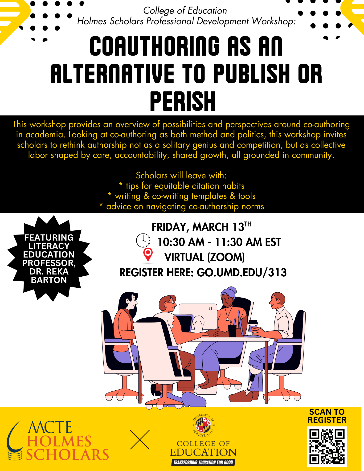 Holmes Scholars Professional Development Workshop