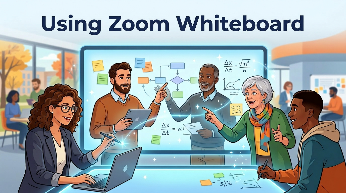 Using Zoom Whiteboard