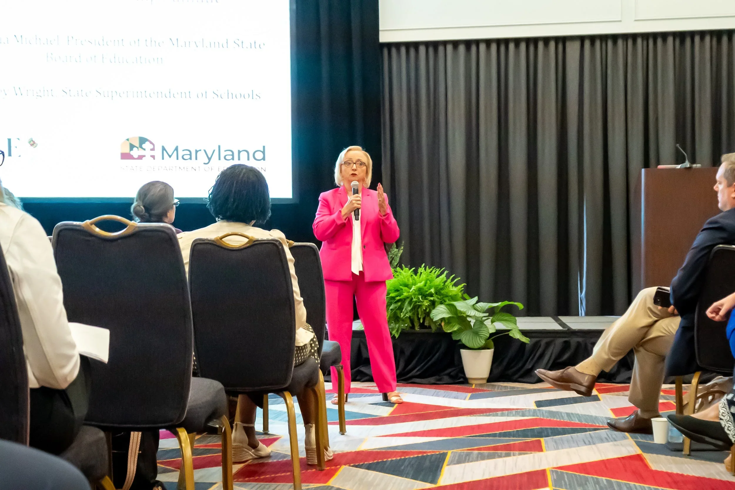 Female speaker at MHELC