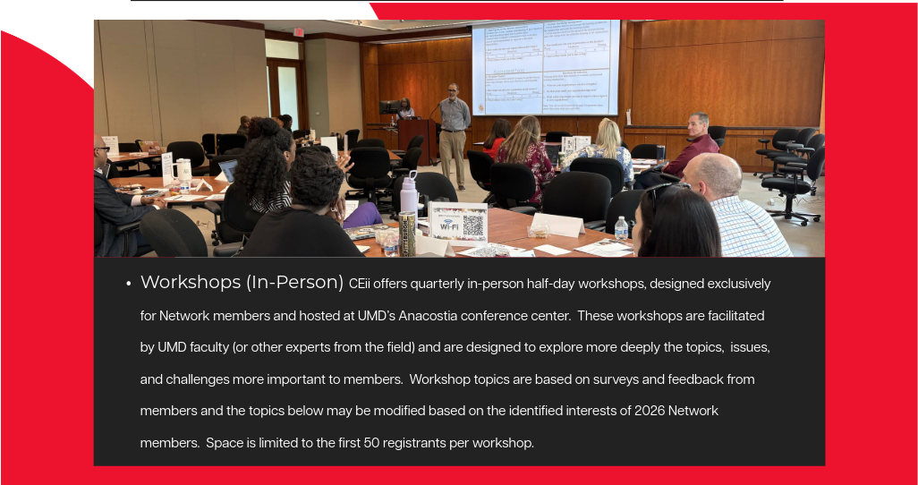 Monthly Workshops