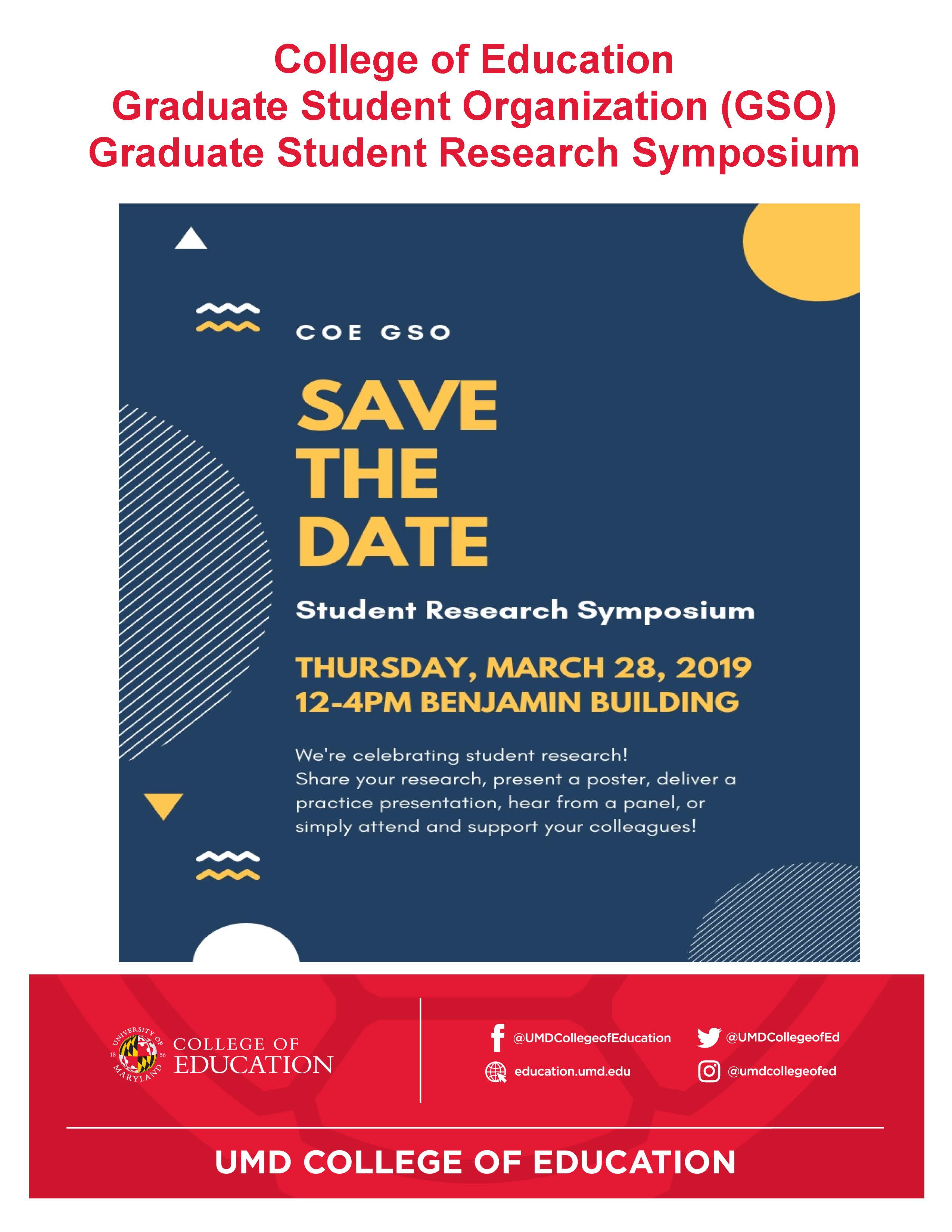 GSO Graduate Student Research Symposium (SRS)