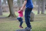 Child and Caregiver Jumping