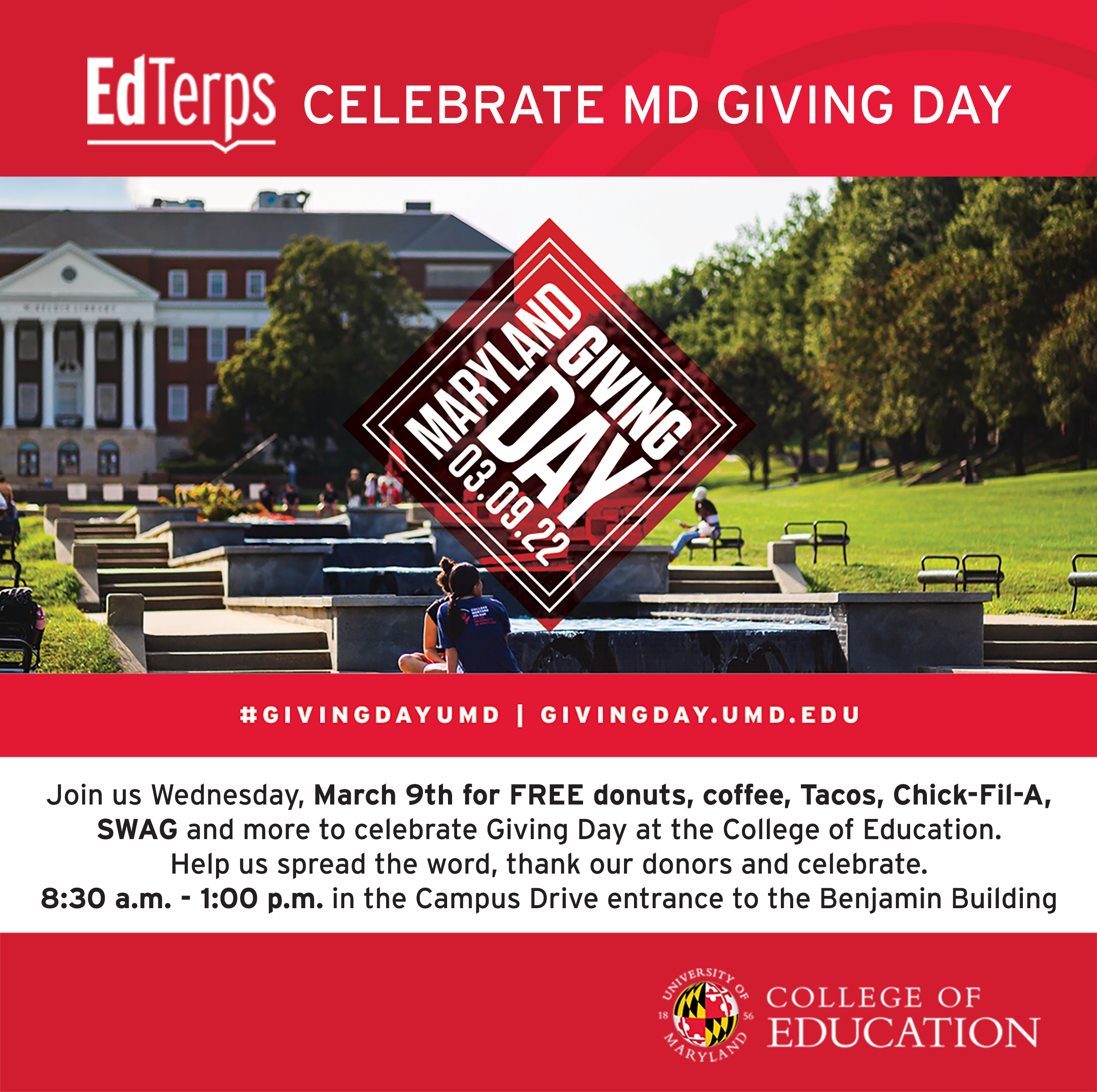 EdTerps Celebrate Maryland Giving Day 2022