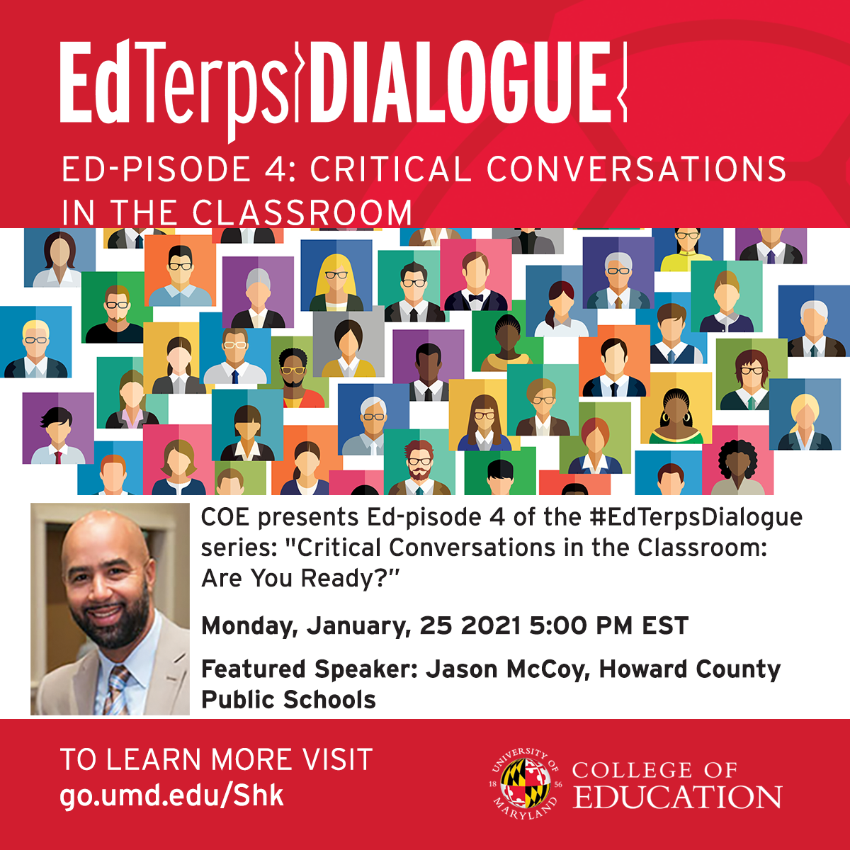 Flyer for EdTerpsDialogue number 4