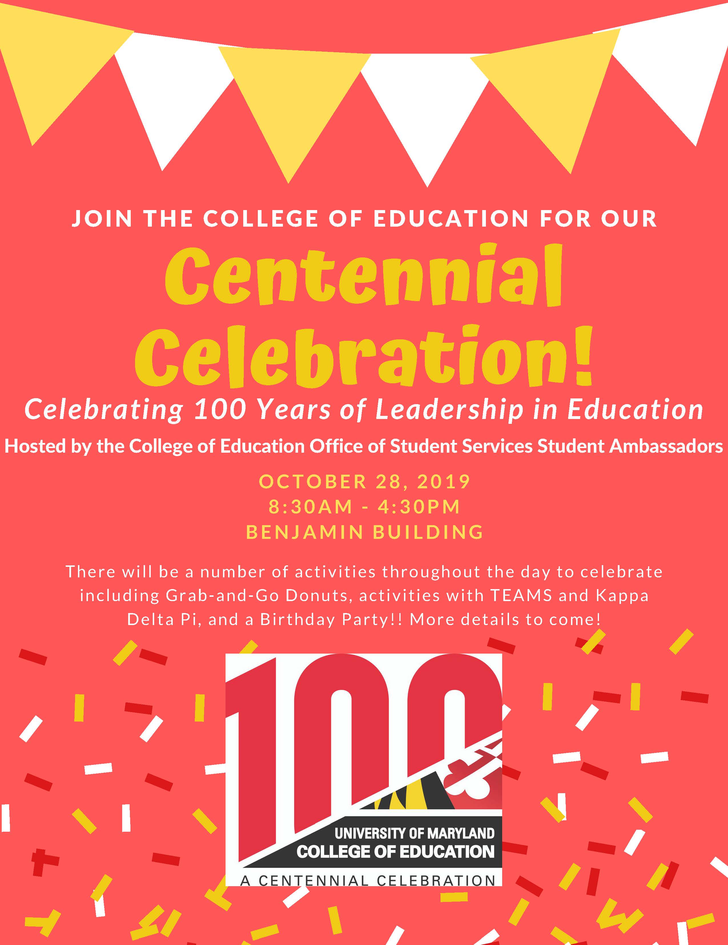 COE Centennial Celebration Student Services Student Ambassadors