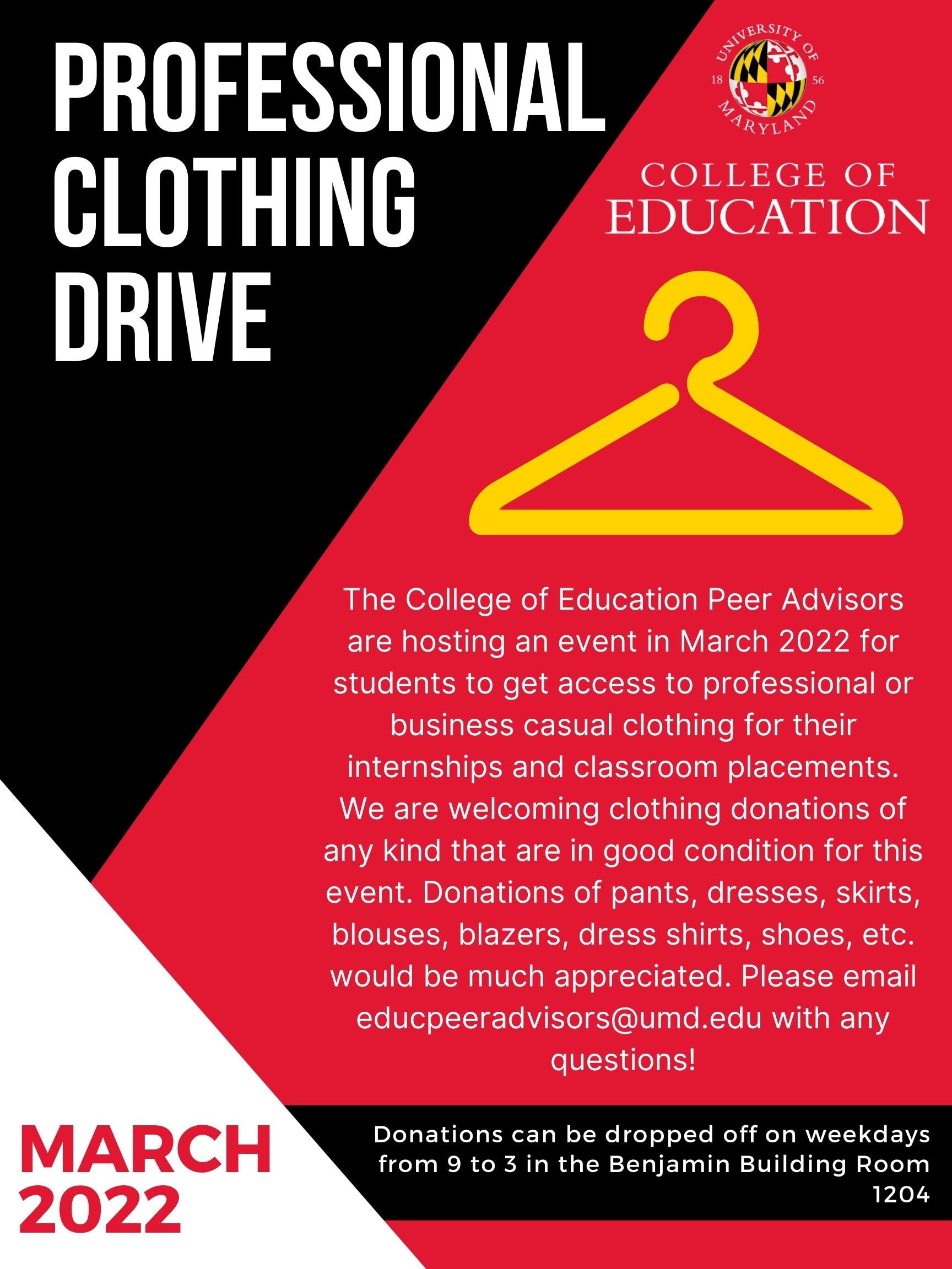 Professional Clothing Drive March 2022