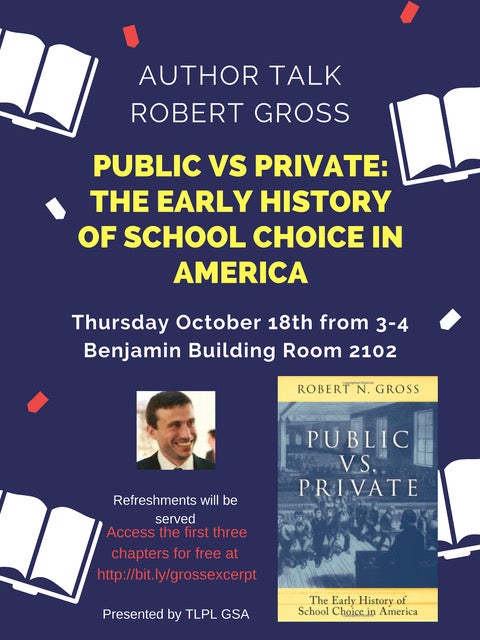 Flyer for Public vs. Private Talk