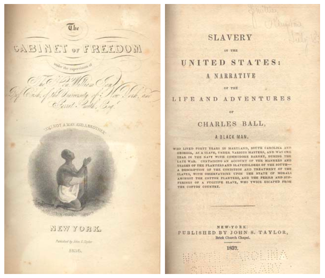 Cover image of Slavery in the United States: A Narrative of the Life and Adventures of Charles Ball.