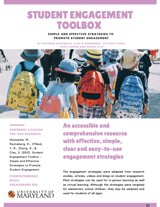 Coverpage of Student Engagement Toolbox