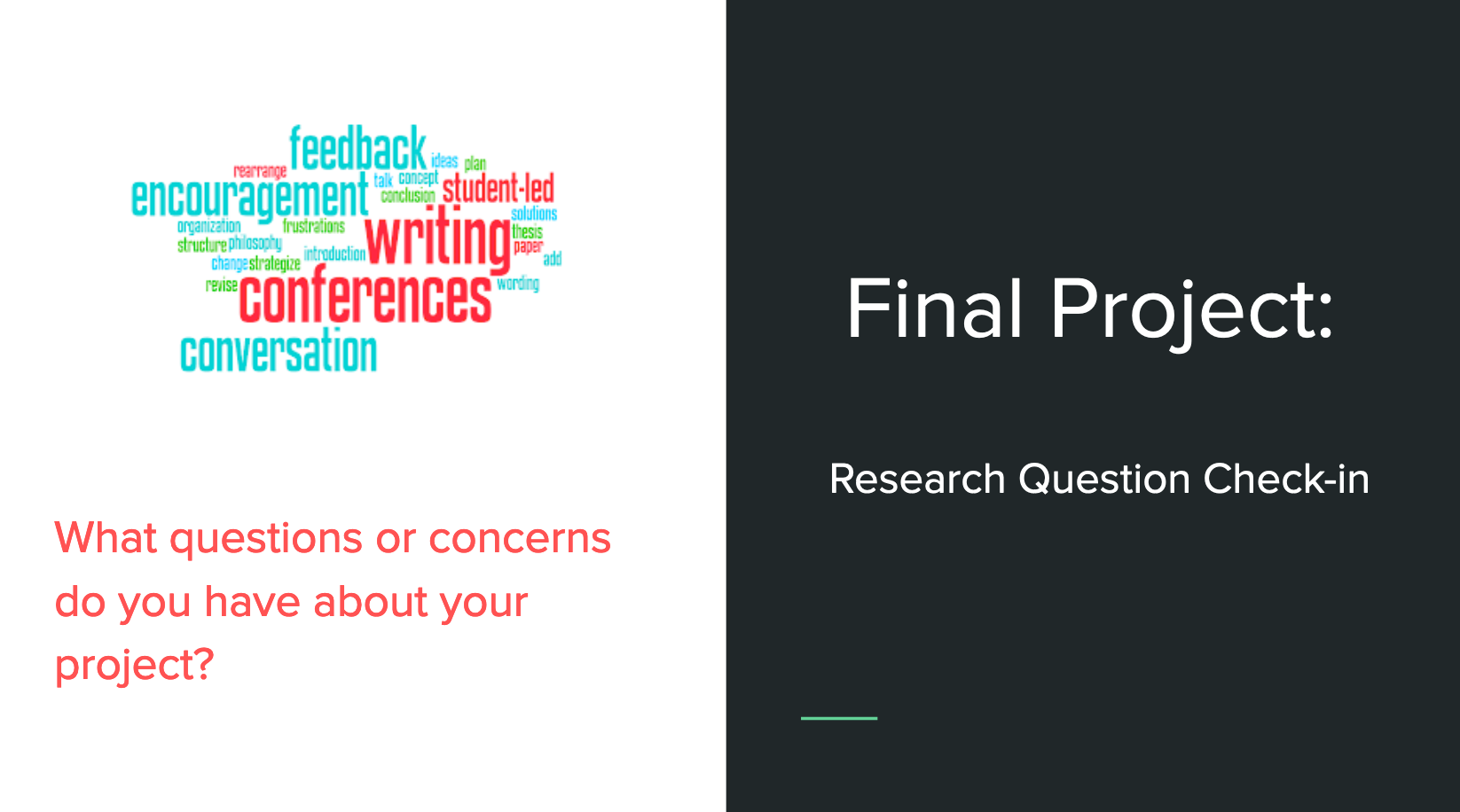 Final Project: Research Question Check in 
