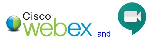 Webex and Google Meet icons