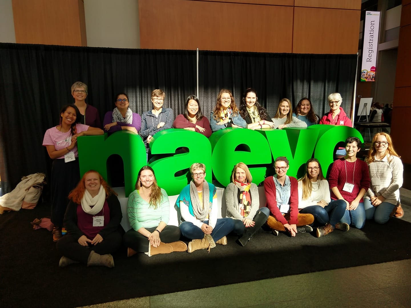 Teachers at NAEYC conference