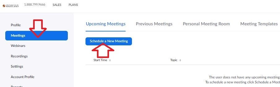 Zoom scheduled meeting